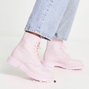 Dr Martens 1460 Pascal lace up boots in chalk pink